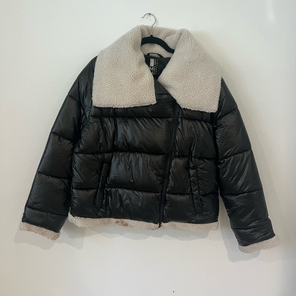 Marc New York Sherpa Collar Puffer Coat